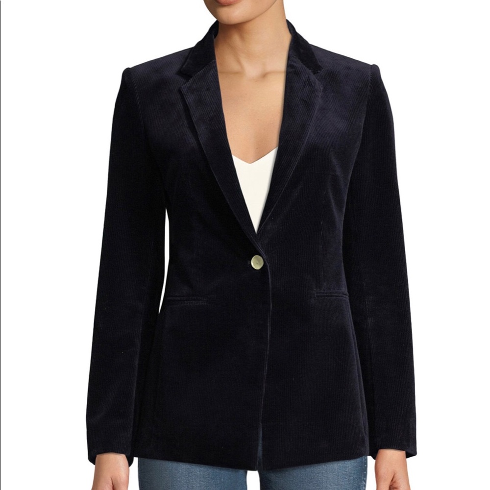 Theory Power One-Button Modern Corduroy Jacket